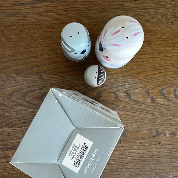 NWOT Australian Animals Nesting Dolls Wooden Toy Koala Echidna Galah - Picture 7 of 9